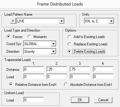 All [Ctrl+A] Pilih menu Assign Frame Loads Distributed Gambar 3.13.