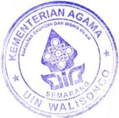 DIII Perbankan Syari ah Fakultas Ekonomi dan Bisnis Islam Universitas Islam Negeri Walisongo Semarang, dan dinyatakan lulus dengan predikat Cumlaude/Baik/Cukup, pada tanggal : 14 Juni 2017 Dapat