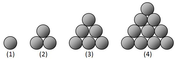 A. 66 cm B. 57 cm C. 48 cm D. 39 cm 41. Perhatikan pola susunan berikut! Banyaknya bola pada pola ke- 10 adalah...(un 2009/2010) A. 40 B. 45 C. 55 D. 65 42.
