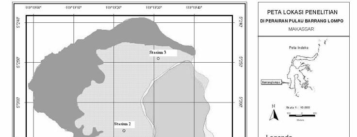 Torani, Vol. 14(5) Edisi Khusus SP4, Desember 2004: 288 295 ISSN: 0853-4489 Salah satu pulau di gugusan Kepulauan Spermonde yang mempunyai padang lamun adalah Pulau Barranglompo.