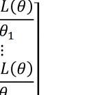 12 Dengan dan Vector gradient atau vector turunan pertama terhadap parameternya dan dilambangkan degan g( ) yaitu : ( ) ln ( ) ln (