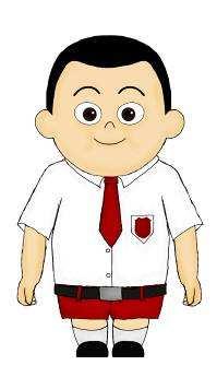 3 Karakter anak kecil (Nino) Dalam film animasi pendek ini menggunakan karakter seorang anak SD berusia 8 tahun, yang menggunakan seragam merah-putih.
