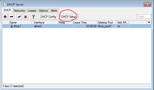 DHCP server.