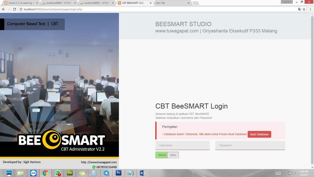 1. Download Versi CBT BeeSMART V2.2 Aplikasi CBT : https://drive.google.