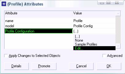 56 Untuk menggunakan Profile Config, kami mengatur Application Definition pada atribut Application Config ke Default. Gambar 4.