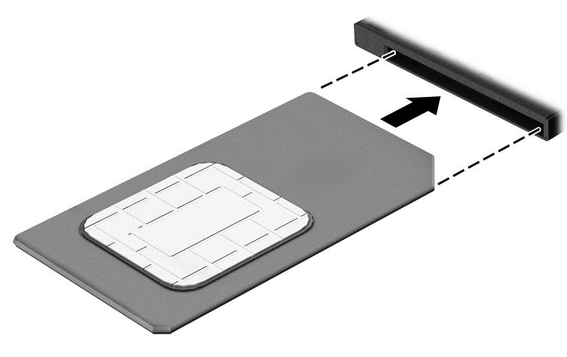 Memasukkan kartu SIM (hanya produk tertentu) PERHATIAN: SIM. Untuk mencegah kerusakan pada konektor, gunakan sedikit tenaga saat memasang kartu Untuk memasang SIM, ikuti langkah-langkah berikut: 1.