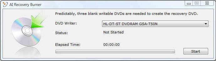 Recover Windows ke seluruh HD dengan dua partisi. Pilihan ini akan menghapus semua partisi dari drive hard disk dan membuat dua partisi baru drive C (40%) dan drive D (60%). 6.