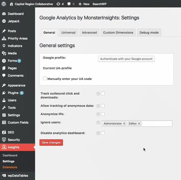 6. Cari Plugins bernama Google Analytics by MonsterInsights dengan memasukkan nama tersebut di box