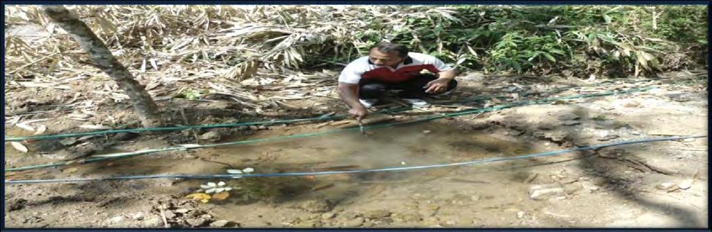 3 Kedalaman sumber air tanah (sumur) terdalam berada di desa Nglinggis dan Duren yaitu mencapai 25 m Tabel1.
