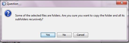 folder native content dari folder Slick2D, jangan lupa anda pilih Copy to