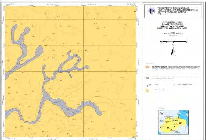 18 Geologi Daerah Penelitian BAB III GEOLOGI DAERAH PENELITIAN III.1. Geomorfologi Daerah Penelitian merupakan daerah perbukitan bergelombang dengan ketinggian yang berkisar antara 40-90 meter di atas permukaan laut.