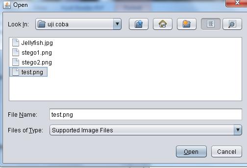 69 4. Tombol hapus berfungsi sebagai proses pembatalan dalam pengambilan file gambar hasil penyisipan/stego image. 5.