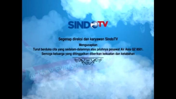 Gambar 1.2. SindoTV - Belasungkawa AirAsia QZ 8501 Sumber: https://www.youtube.com/watch?