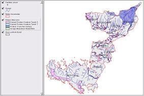 Gambar 3. Data Spasial SIGDa Potensi Bencana Di dalam gambar 3 mengilustrasikan bahwa terdapat area berpotensi bencana.