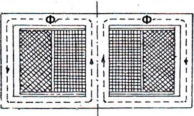 Celah-celah tersebut adalah untuk peredaran udara pendingin di antara pelat-pelat besi sehingga inti transformator tidak menjadi terlalu panas.