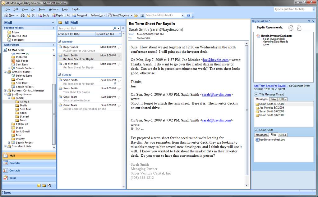 Contoh software Email : Microsoft Outlook Microsoft Outlook atau Microsoft Office Outlook adalah sebuah program personal information manager dari microsoft dan bagian