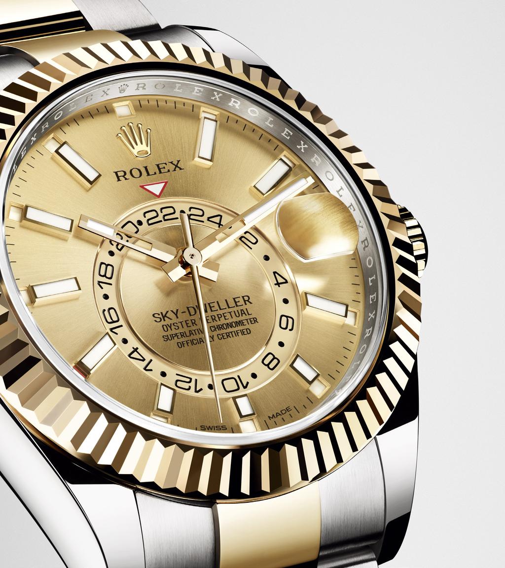 Oyster Perpetual sky-dweller Rolex Baselworld 2017 2 J AM TA N G A N U N T U K PA R A PELANCONG DUNIA Oyster Perpetual Sky-Dweller, jam tangan klasik Rolex untuk para pelancong dunia, diperkenalkan