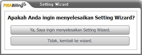Setting Wizard Step