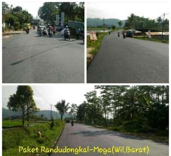Peningkatan Jalan Randudongkal - Moga PENYEDIA NILAI KONTRAK ( Rp. ) PANJANG EFEKTIF ( KM ) PT. BINA CIPTA RAYA 4.333.