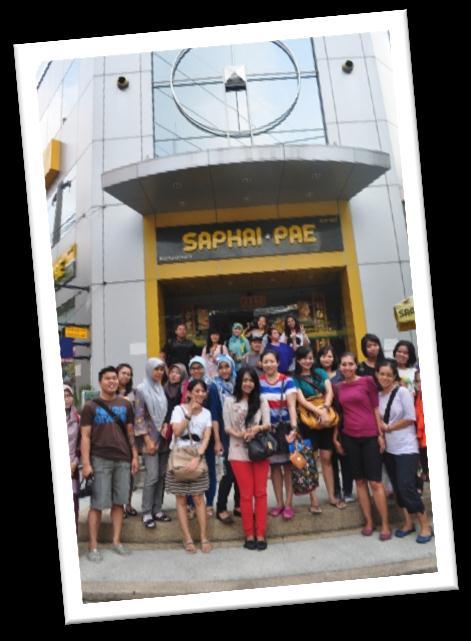 Dengan tema Fun Weekend and Shopping in Bangkok, para peserta diajak untuk mengunjungi tempattempat yang menyenangkan dan pastinya tujuan berbelanja tidak ketinggalan.