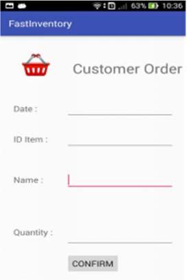 4 Antara muka bagi customer order dan supplier order Di dalam antara muka menu order, terdapat dua pilihan butang iaitu butang customer dan butang supplier.