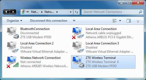 Gambar 7 Jendela 'Network and Sharing Center ' 4. Klik Change adapter settings yang terletak di Jendela sebelah kiri (gambar 7); 5.