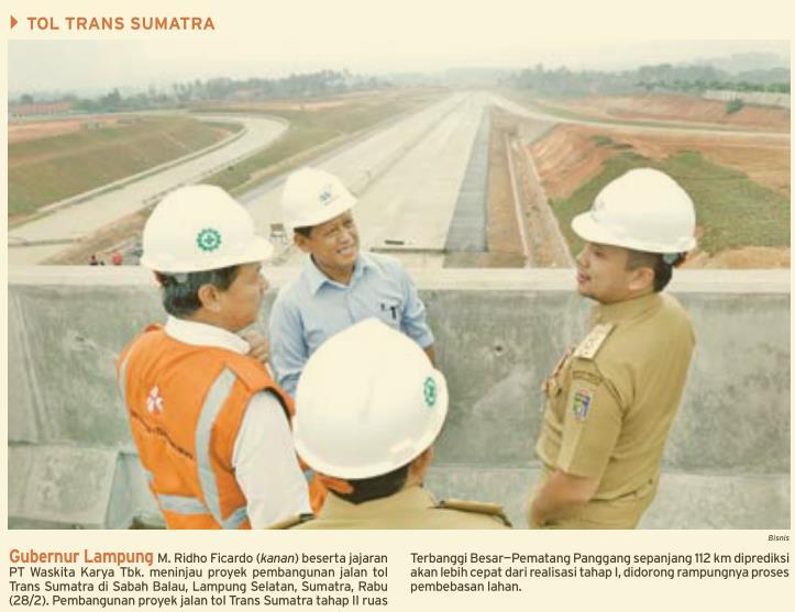 Judul Berita Foto Tanggal Media Bisnis Indonesia (Halaman, 4) Gubernur Lam[pung M