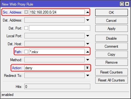 Klik tombol OK untuk menyimpan pengaturan. Hasil penambahan rule akan terlihat seperti pada gambar berikut: Tutup kotak dialog Web Proxy Access. Klik tombol OK pada kotak dialog Web Proxy Settings. 3.