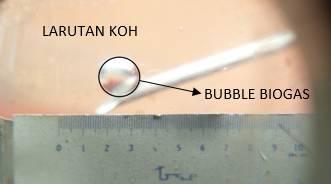Dalam penelitian ini diketahui bahwa diameter lubang bubble generator 0.5 mm dan debit masuk 0.