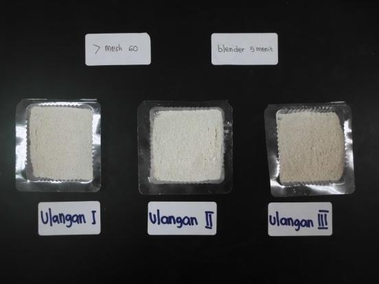 tepung-tepungan yang merupakan perbandingan antara berat bahan dengan volume bahan.