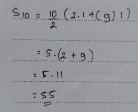 76 (6) YK : Pake rumus jumlah kan bu, yang S n itu. (7) Peneliti : iya (8) YK : (mengerjakan). Eh bu kok hasilnya gag sama. (9) Peneliti : Itu 9+2=18? (10) YK : Eh salah bu, 11 bu, haduh kok tak kali.