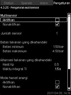 8.7.46 Pengaturan multisensor (4.3.25) masing-masing multisensor. 8.7.47 Pengaturan multisensor (4.3.25.1) Bahasa Indonesia (ID) Gbr.