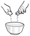 Berdasarkan gambar, dapat diketahui bahwa urutan cara memasak mi yang benar adalah: (1) masukkan mi ke dalam dua gelas air yang mendidih dengan cepat;