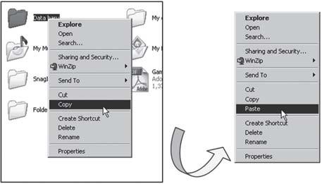 Copy folder berguna untuk menggandakan folder, atau file dalam folder ke tempat yang lain. Adapun langkah-langkah sebagai berikut.