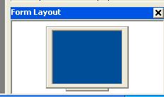 27 h. Form Layou Window Form Layou Window merupakan jendela yang menunjukkan aa leak form saa diampilkan pada layar monior. Gambar 10