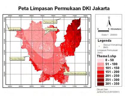 Gambar 18. Peta Limpasan Permukaan di Jakarta Gambar 19.