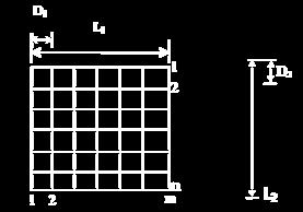 Syamsir Abduh, Analisis Desain Sistem Grid Pentanahan PLTU Berau Kalimantan Timur Bentuk Grounding grid dapat ditunjukan pada gambar 1 berikut: Gambar 1.