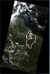 Sebagaimana yang tampak pada Gambar 4, bahwa pada Citra Landsat 8 dilakukan proses pemotongan (cropping) sesuai wilayah kajian.