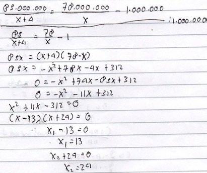 Kreano 7 (2) (2016): 145-152 149 Pada tahap melaksanakan rencana pemecahan masalah representasi matematis siswa laki-laki yaitu menuliskan langkahlangkah dalam memecahkan masalah dengan memanipulasi