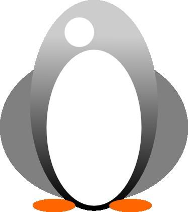 Dengan Circle Tool, buat lingkaran putih untuk mata Penguin : Duplikat mata itu (Ctrl-D) dan berikan lingkaran warna