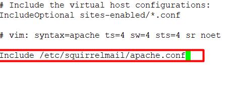 conf Guannya adalah agar squirrelmail atau webmail kita bisa ditampilan oleh webserver yang sudah kita buat, sehingga mail server kita bisa diakses lewat web browser.