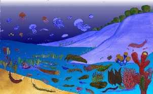 Menjelang akhir masa ini: muncul organisme yang kompleks sejenis invertebrata bertubuh lunak (ubur-ubur, cacing, koral) di laut dangkal.