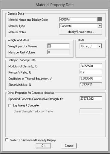 Pada window Material Property Data, di kotak Weight per Unit Volume, ubah angka yang ada menjadi 0. Kemudian klik Ok. iv.