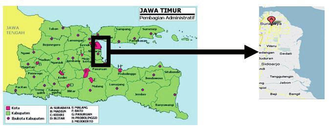 METODOLOGI Lokasi Penelitian Kegiatan Penelitian ini dilakukan dilakukan di sekitar pesisir Surabaya Timur Sidoarjo.