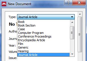 45 Gambar 56 Pilihan tipe dokumen Pada fitur ini terdapat pilihan menambah metadata dengan menggunakan PMID, ArXiv serta DOI.