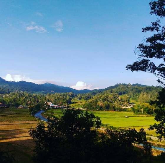 Kegiatan menenun juga berlangsung disekitar lingkungan kampungan adat. 3. Terdapat Sungai Sungai merupakan sungai terbesar di Kabupaten Toraja.