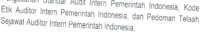 Standar Audit Intern Pemerintah Indonesia, Kode Etik Auditor Intern Pemerintah Indonesia, dan Pedoman