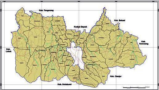 Sebelah timur dibatasi oleh Desa Hambalang dan Desa Karang Tengah. Berdasarkan kondisi AMDAL Royal Sentul Highlands (1993), kawasan permukiman sentul mempunyai luas 2.