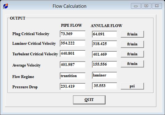 9 Input Flow Calculation