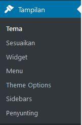 Pilih saja menu Theme Option,